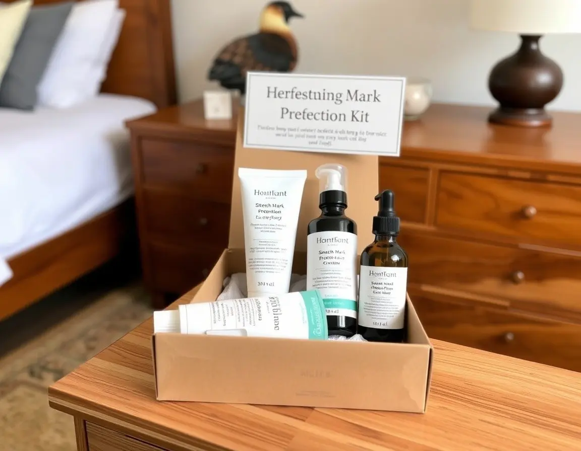 Dehnungsstreifen-Präventionscreme und Öl-Set