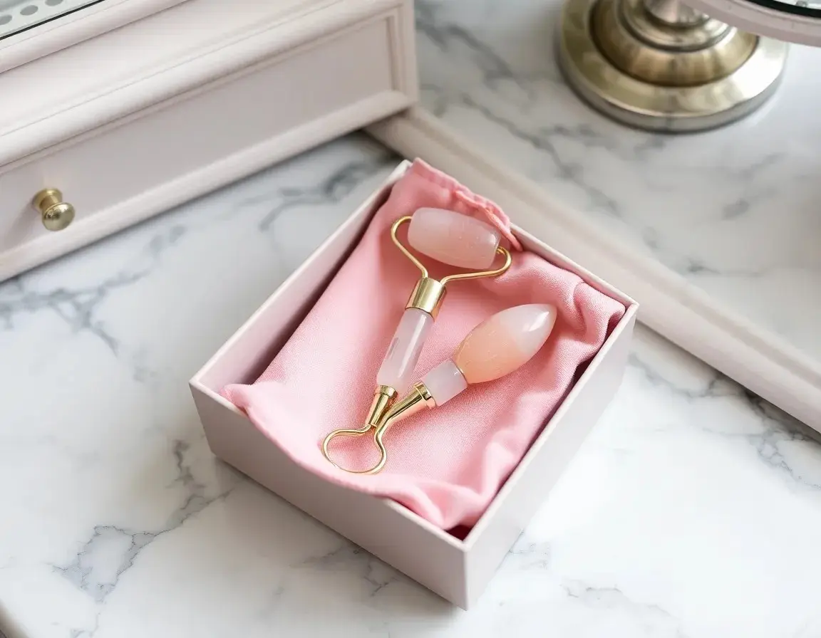 Gemstone Roller und Gua Sha Set