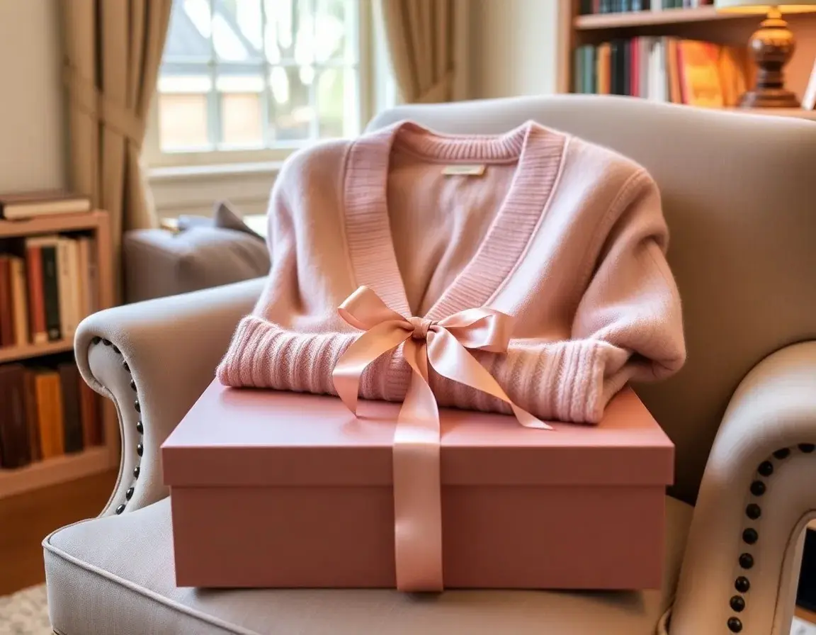 Hochwertiger Kaschmir-Cardigan als kuscheliges Geschenk zum Geburtstag