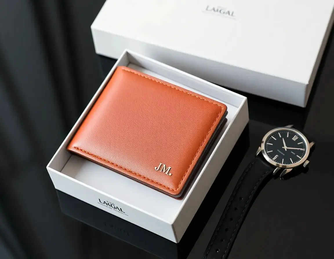 Premium Ledergeldbörse mit Gravur