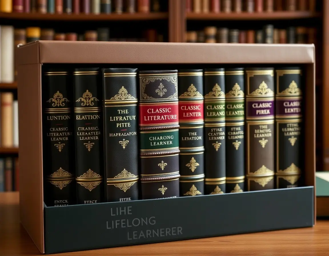 Ledergebundene Klassiker-Literatur-Sets