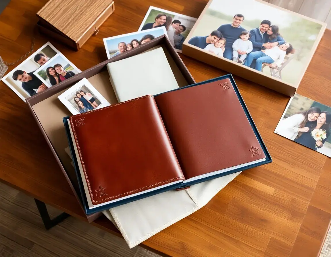 Fotoalbum im Vintage-Stil