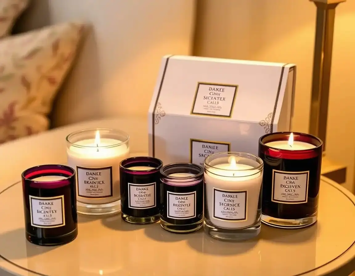 Luxuriöse Duftkerzen-Kollektion