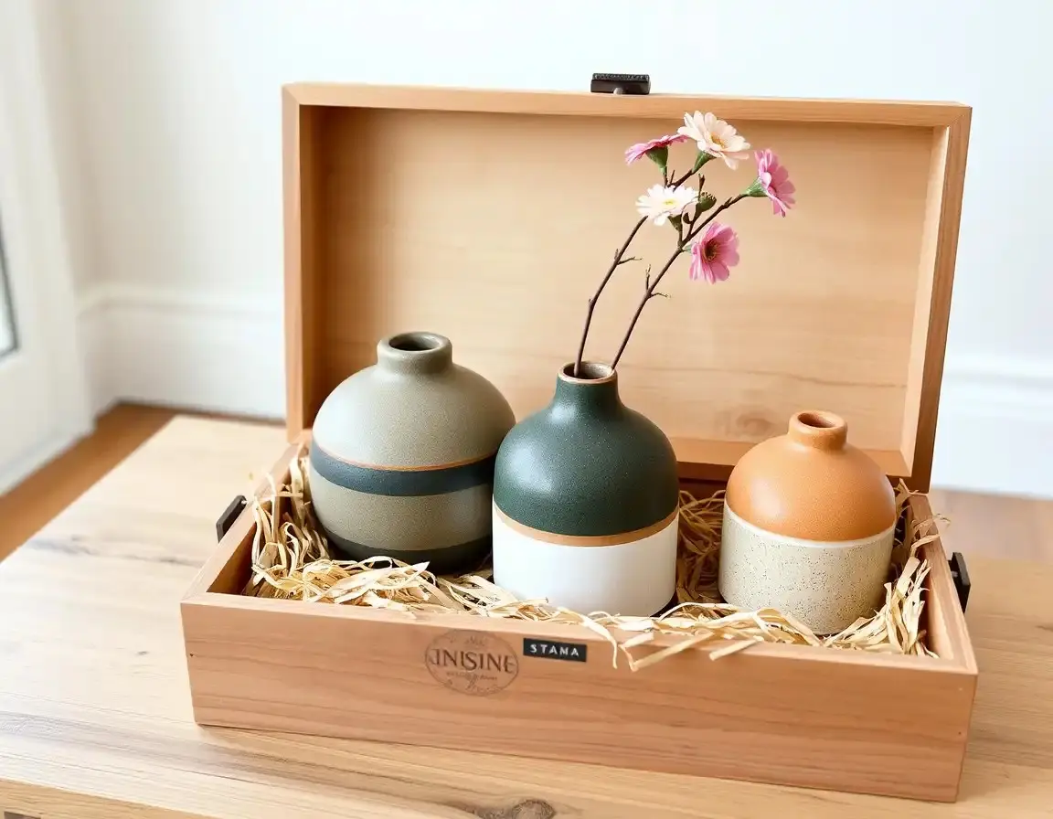 Nordic Style Ceramic Flower Vases Set