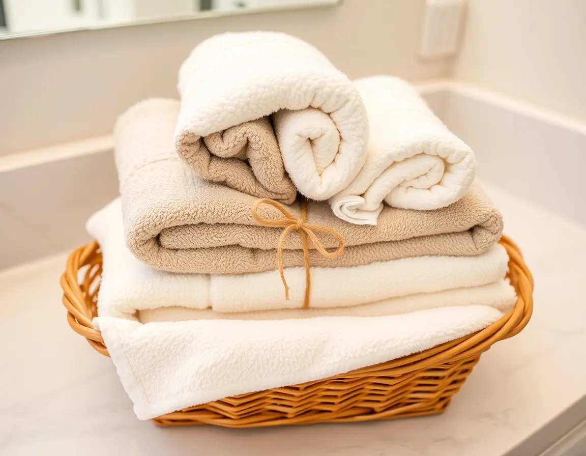 Set of High-Quality Absorbent Bath Towels