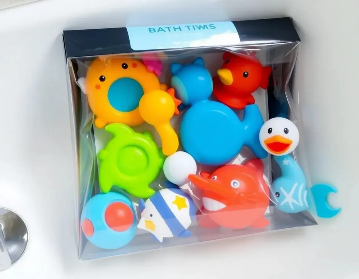 Badespielzeug Set als Geschenk zum 1. Geburtstag