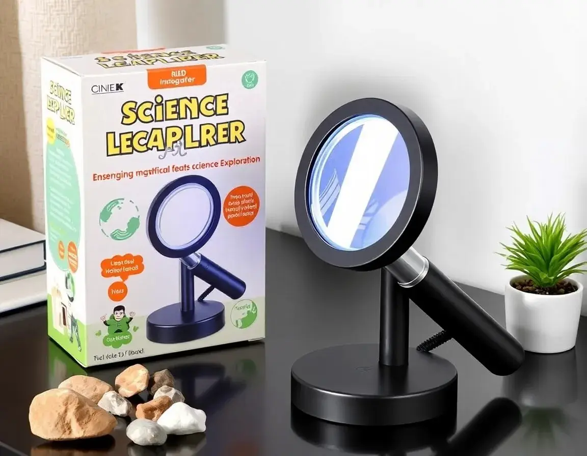 Tischlupe mit LED für Kinder