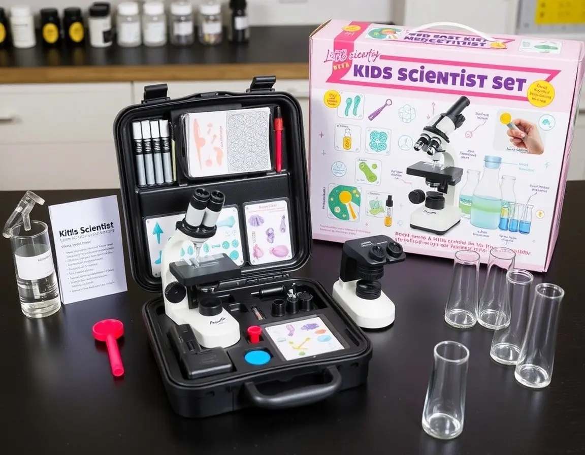 Kinder-Anfängermikroskop-Set