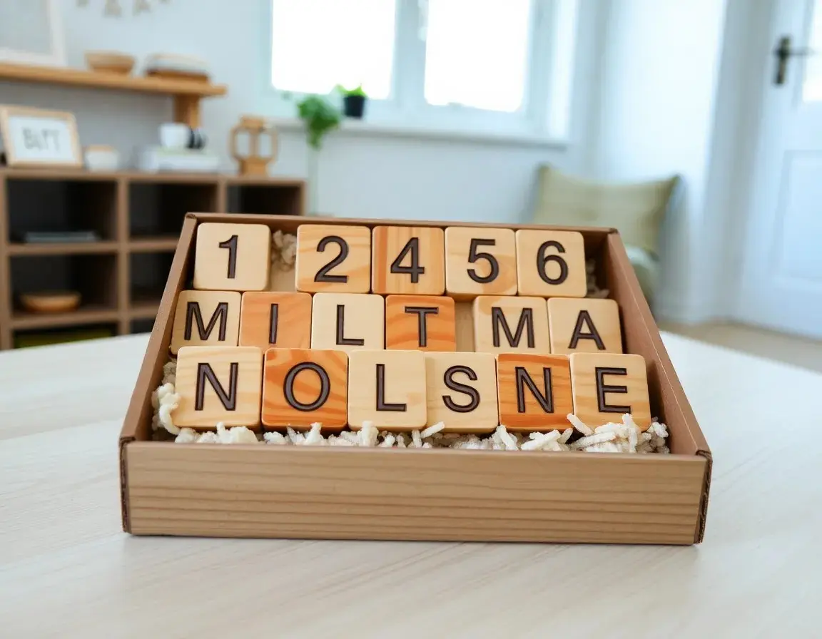 Meilenstein-Blöcke aus Holz