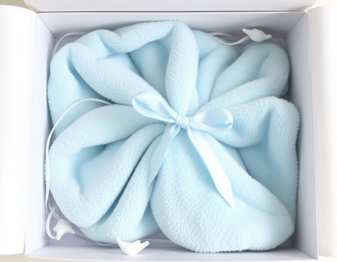Luxuriöses Baby-Pucktuch