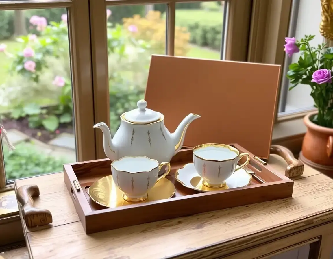 Premium Porcelain Tea Set for Two