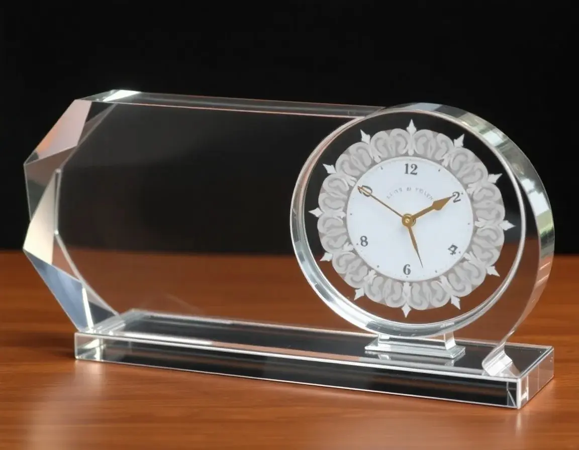 Personalized Engraved Crystal Clock