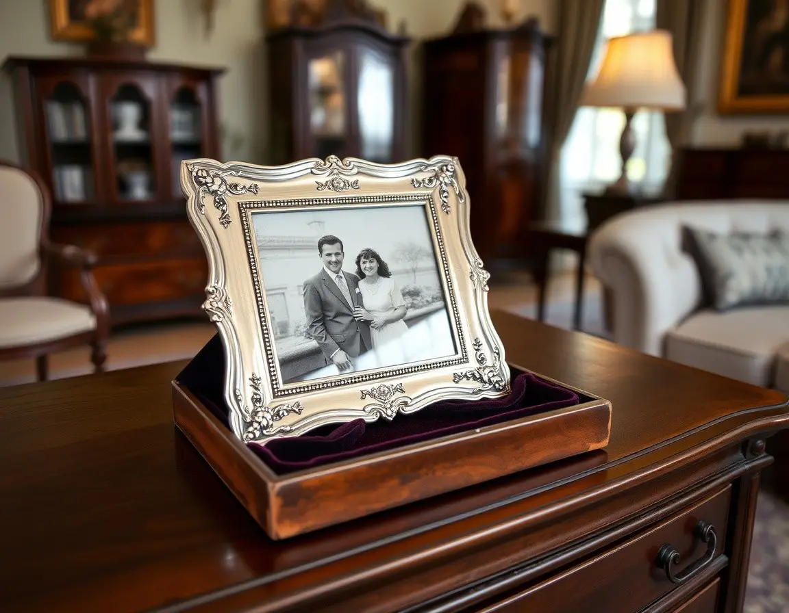 Premium Silver Plated Photo Frame