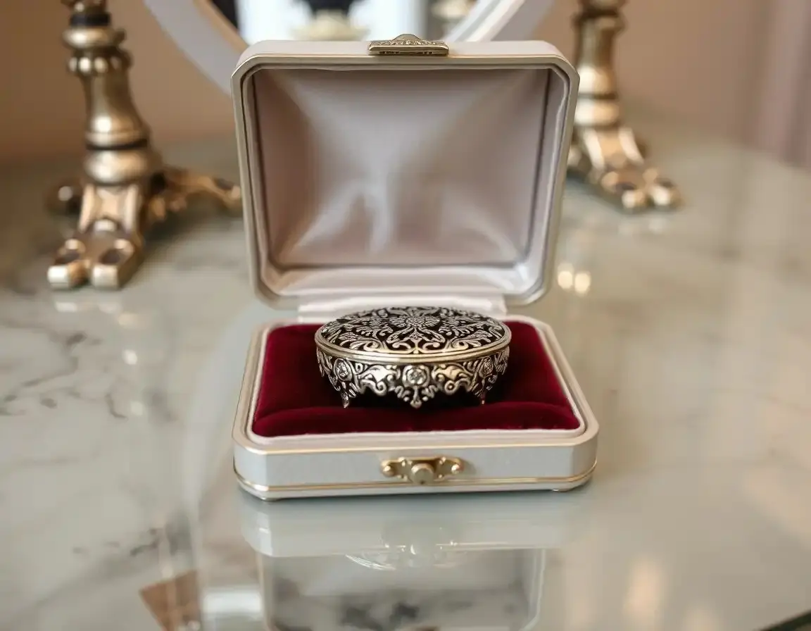 Artisanal Handmade Silver Jewelry Box