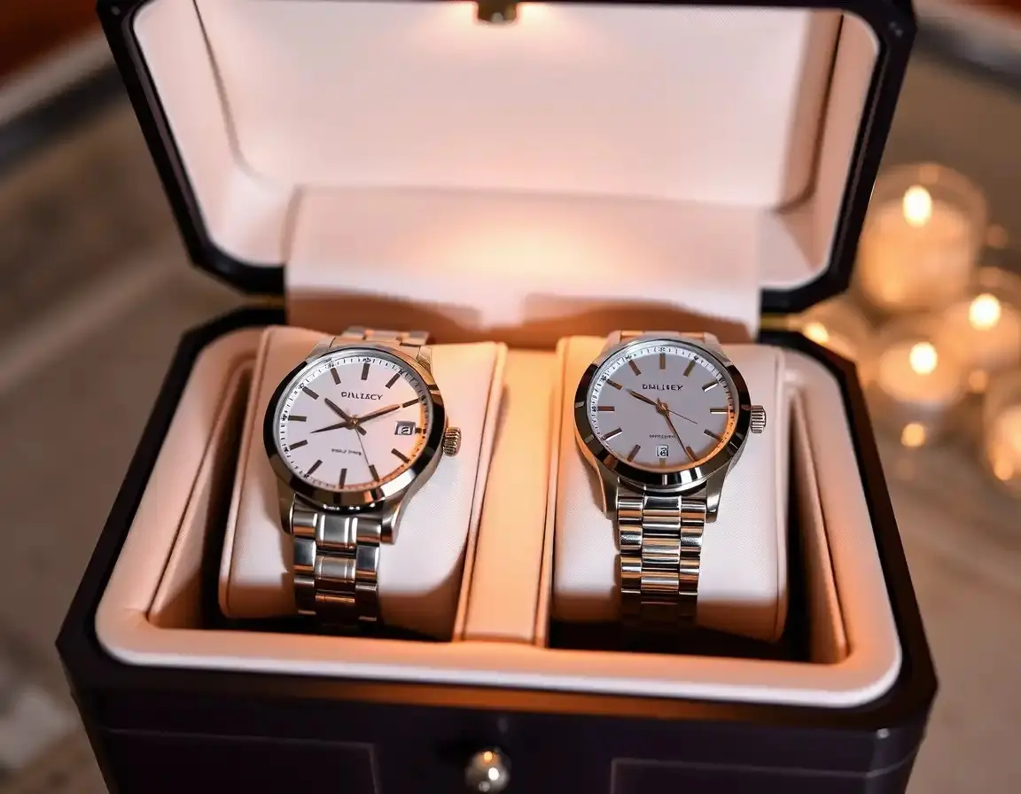 Couple's Engraved Watch Set