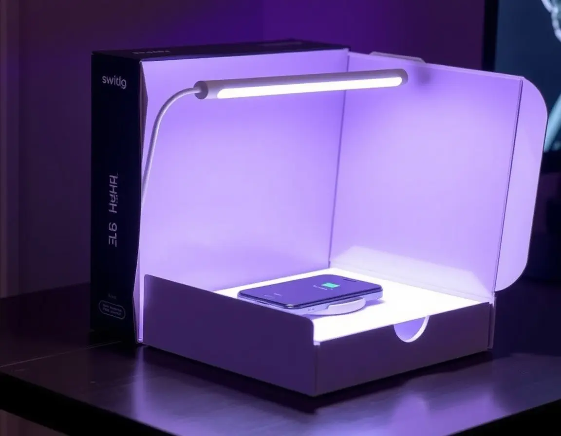 Smarte LED Schreibtischlampe mit Charger