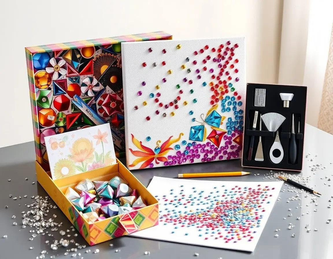 Large Diamond Painting Kit für entspannte Bastelabende