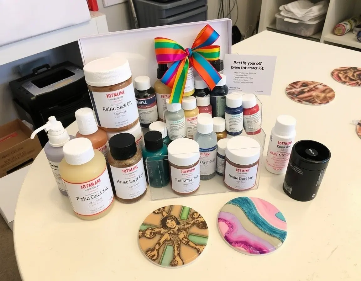 Resin Art Starter Kit mit Formen für Schmuck und Deko