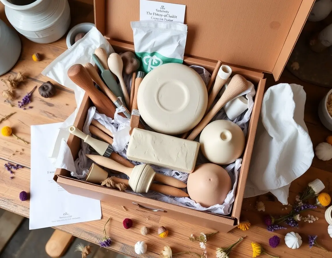 Professional Pottery Clay Kit mit Werkzeugen für Töpfern ohne Brennofen