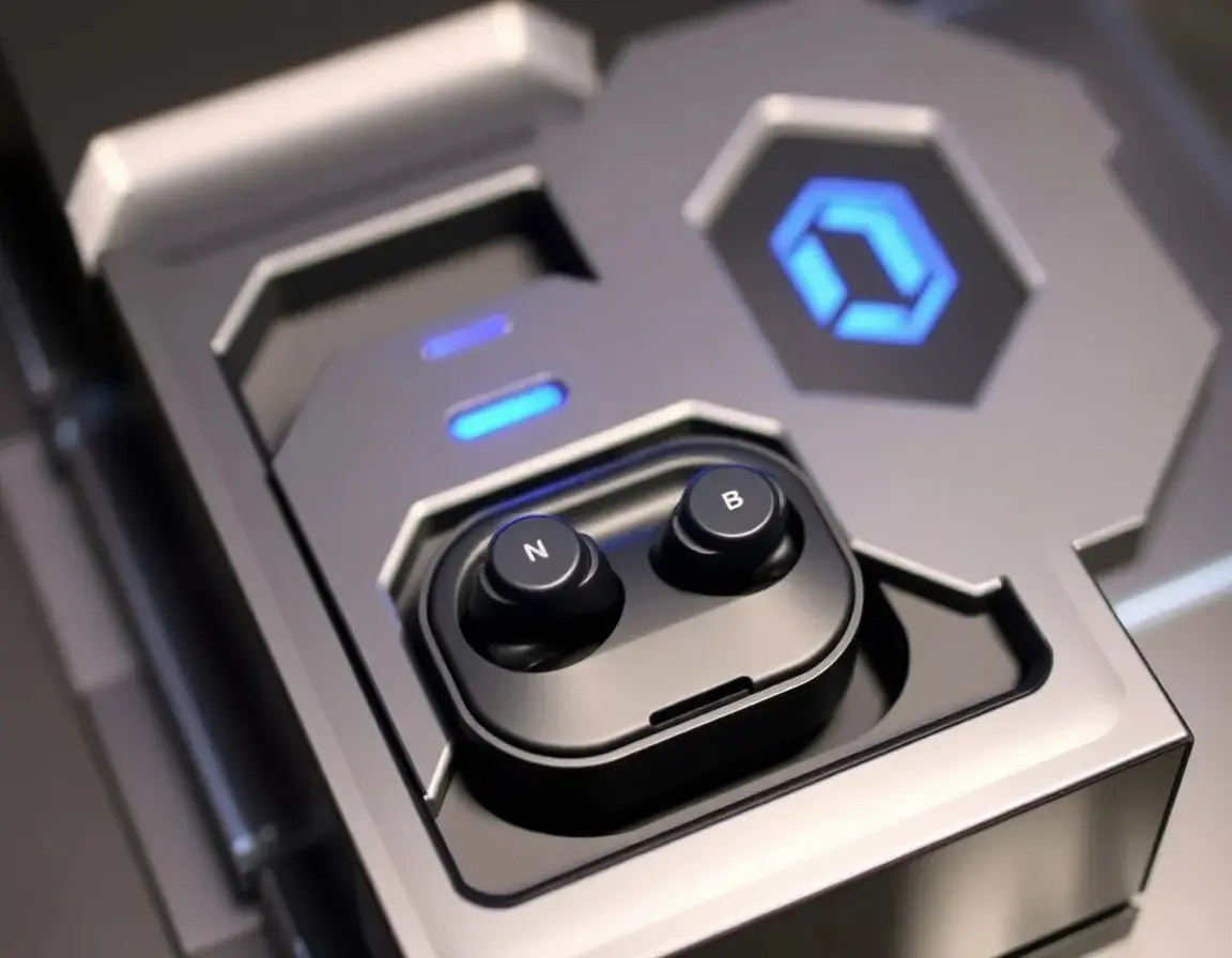 Kabellose Bluetooth-Kopfhörer mit Ladecase