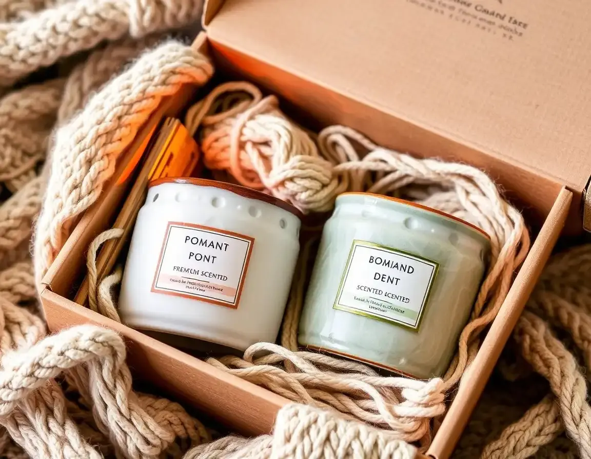 Premium Kerzen-Set aus Keramik