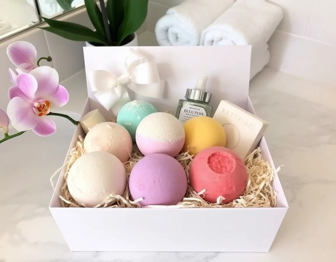 Deluxe Badebomben- und Spa-Geschenkset