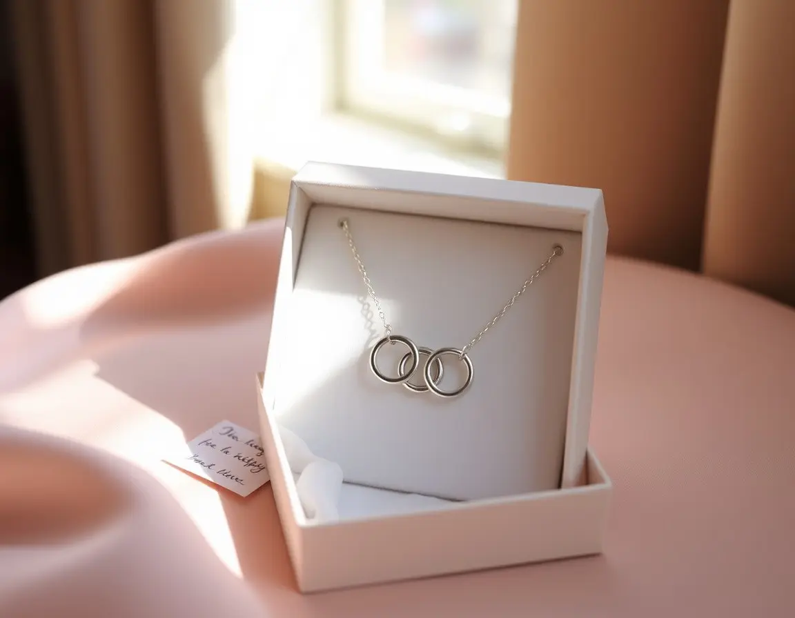 Elegante Sterling-Silber Freundschaftskette