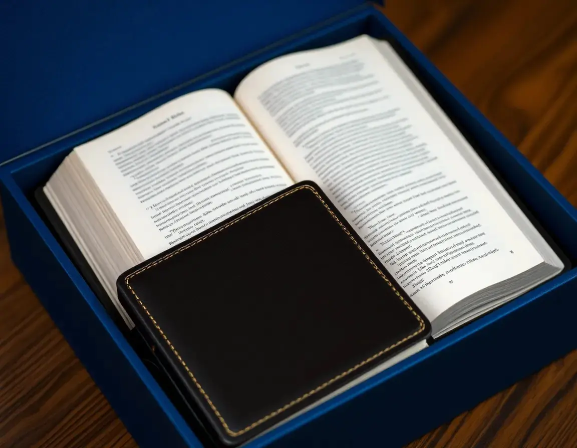 Hochwertige Ledergebundene Andachtsbibel