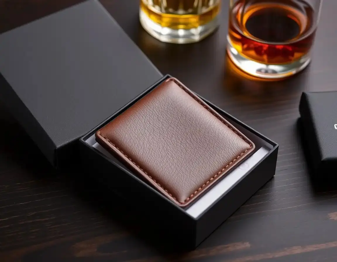 Hochwertiges Leder-Portemonnaie oder Kartenhalter