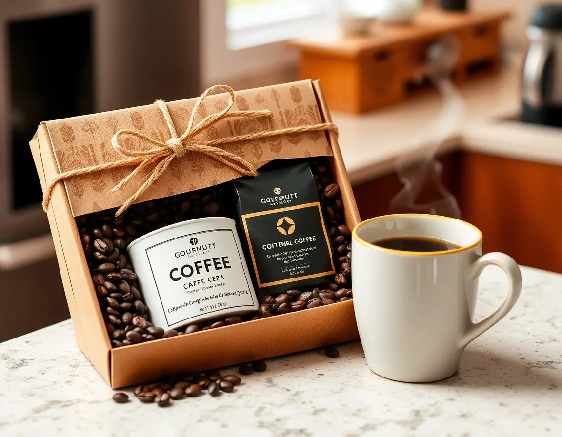 Gourmet Kaffeebohnen & Tassen Set