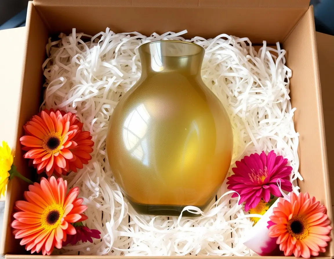 Handgeblasene Glasvase