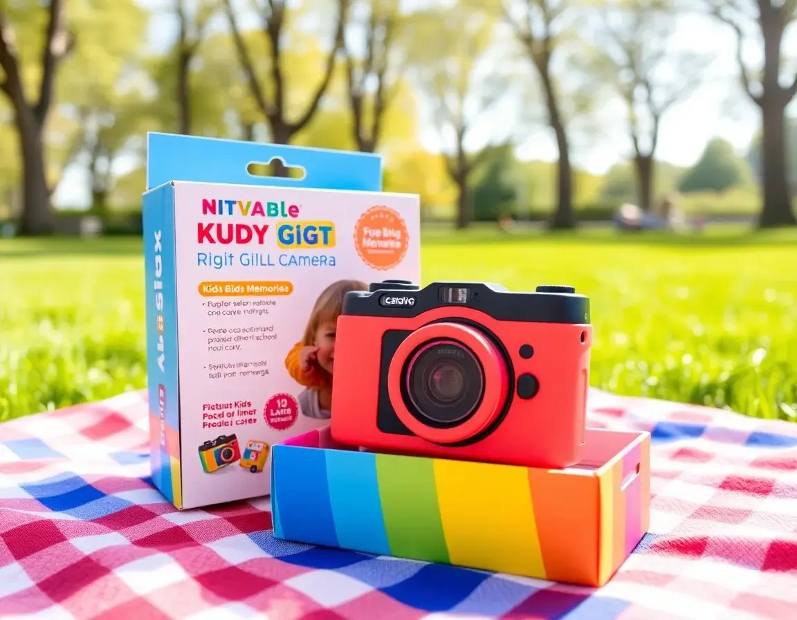 Kinder-Digitalkamera mit Schutzhülle