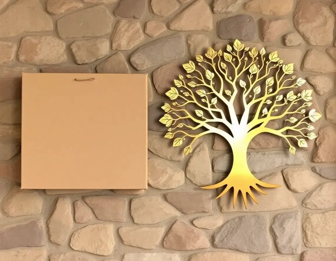 Lebensbaum Wandskulptur