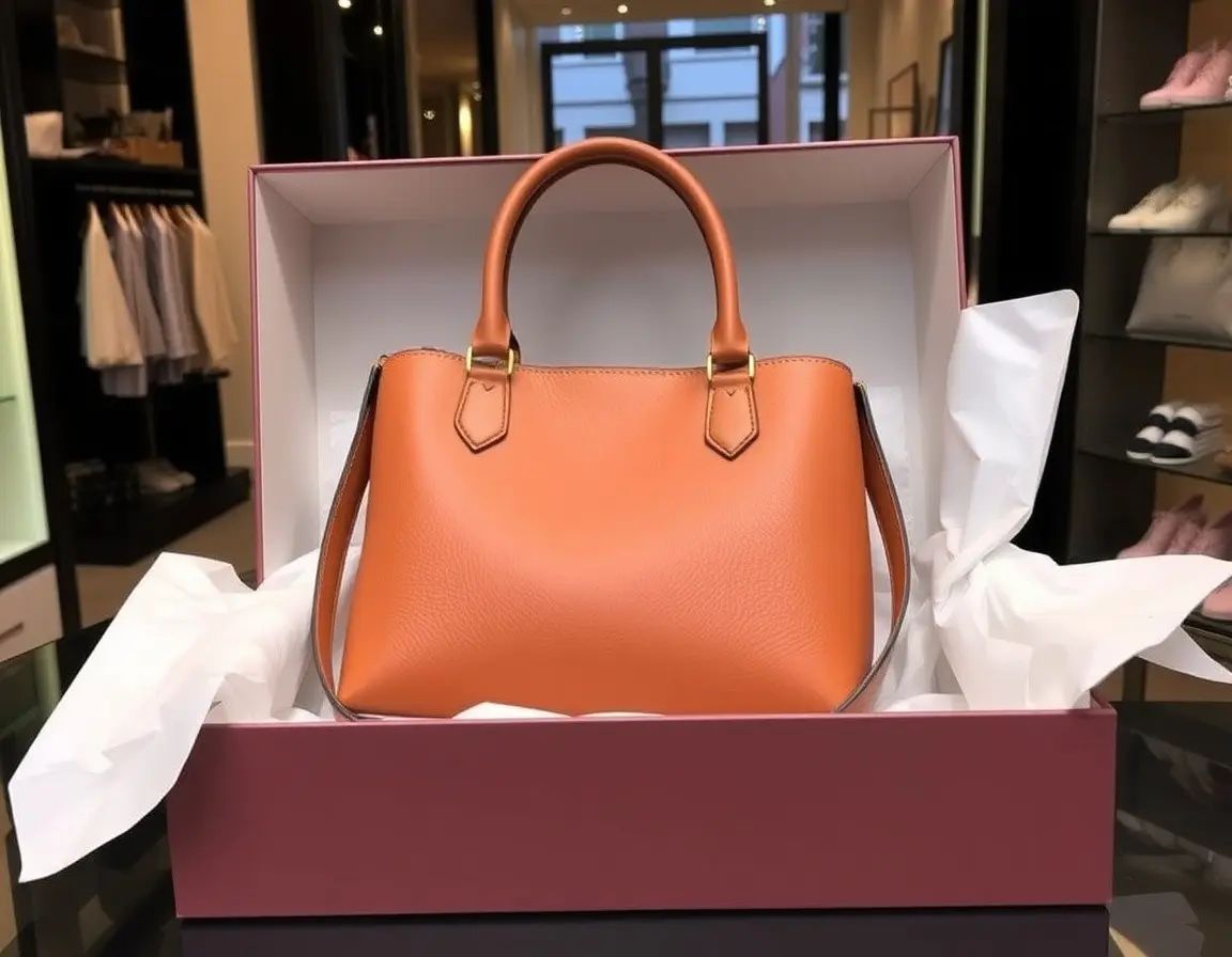 Modische Schultertasche aus echtem Leder