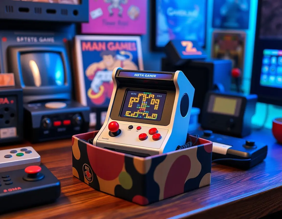 Mini Classic Retro Arcade Game Machine