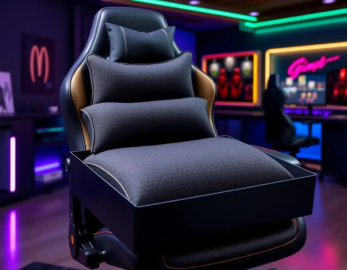 Comfortable Gaming Chair Cushion Set