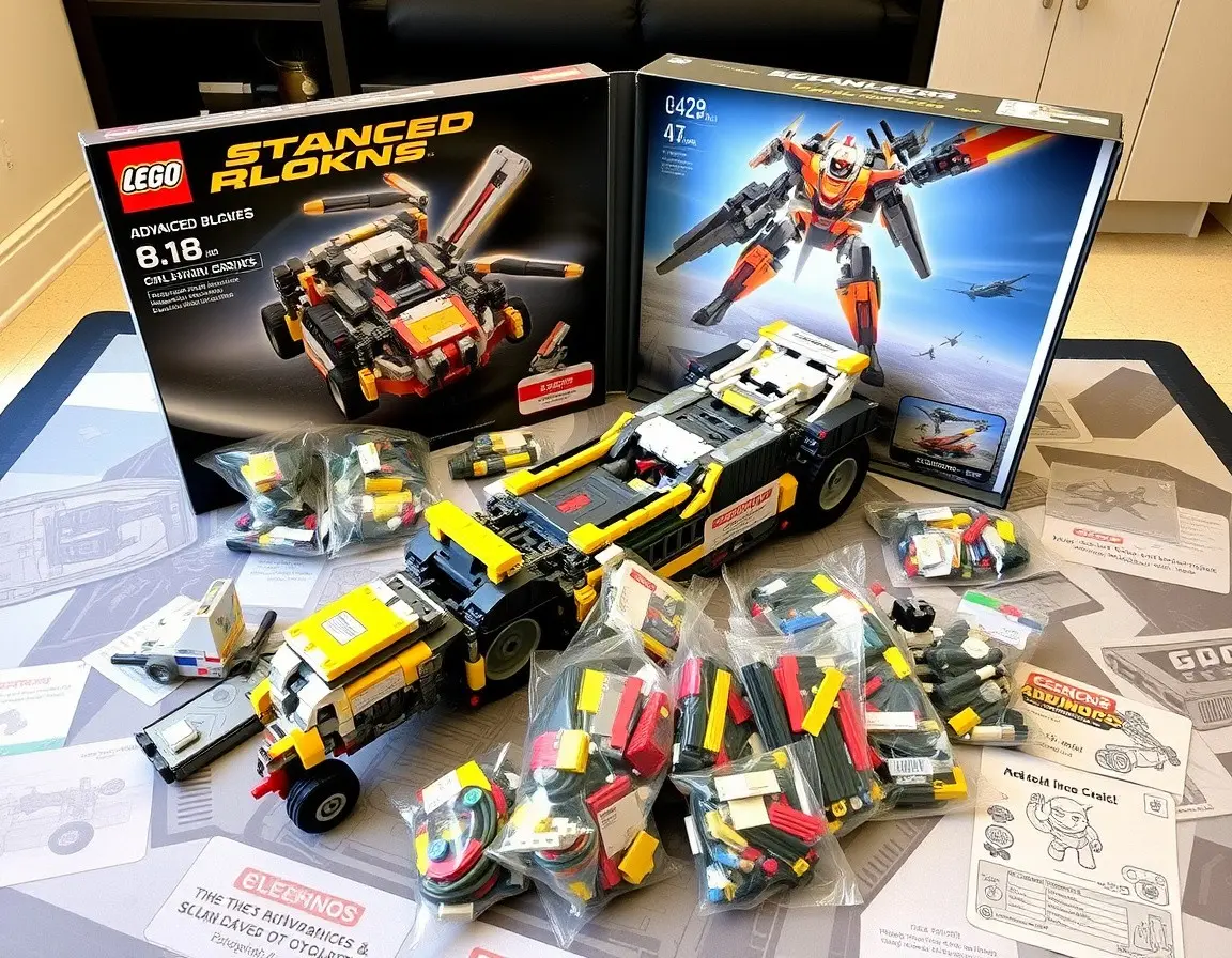 Advanced Building Blocks Set (e.g., Technic Style)