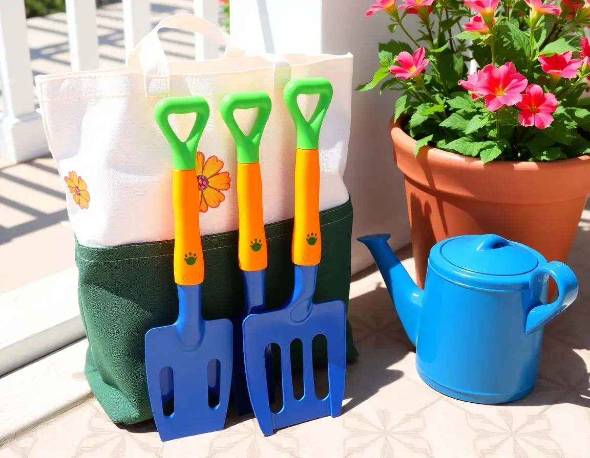 Echtes Gartenwerkzeug für Kinder