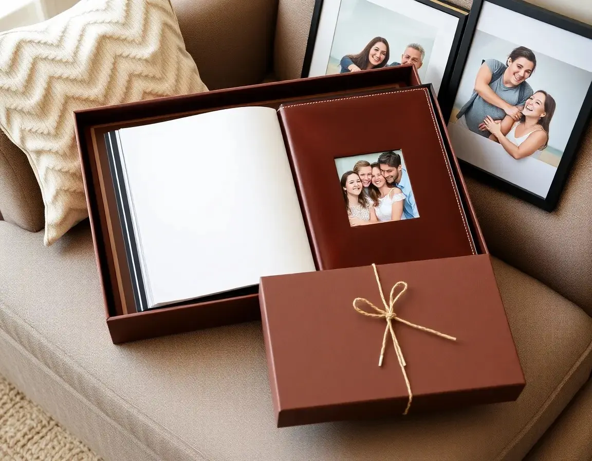 Luxuriöses Fotoalbum zum Geburtstag