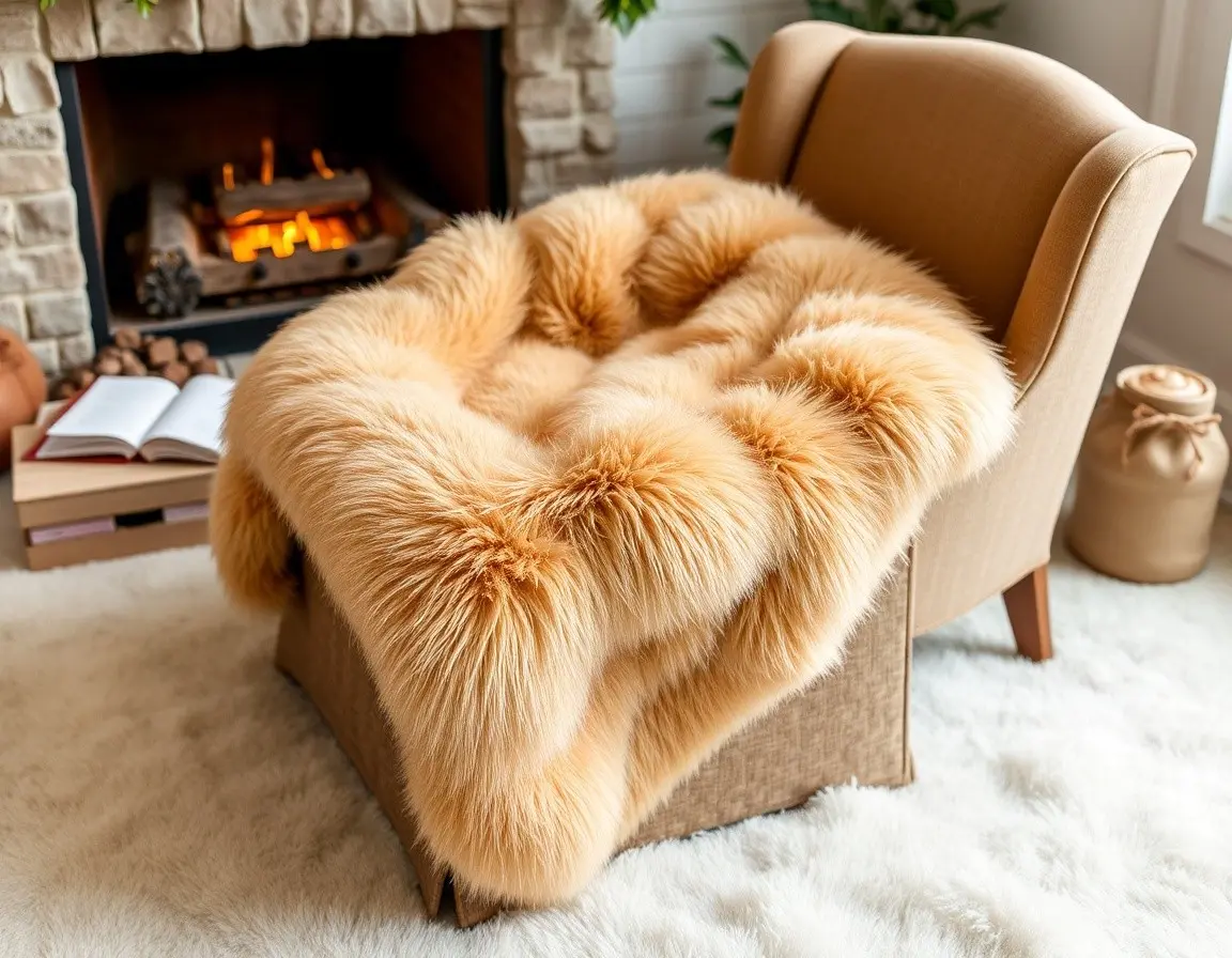 Ultraweiche Kunstfell-Decke