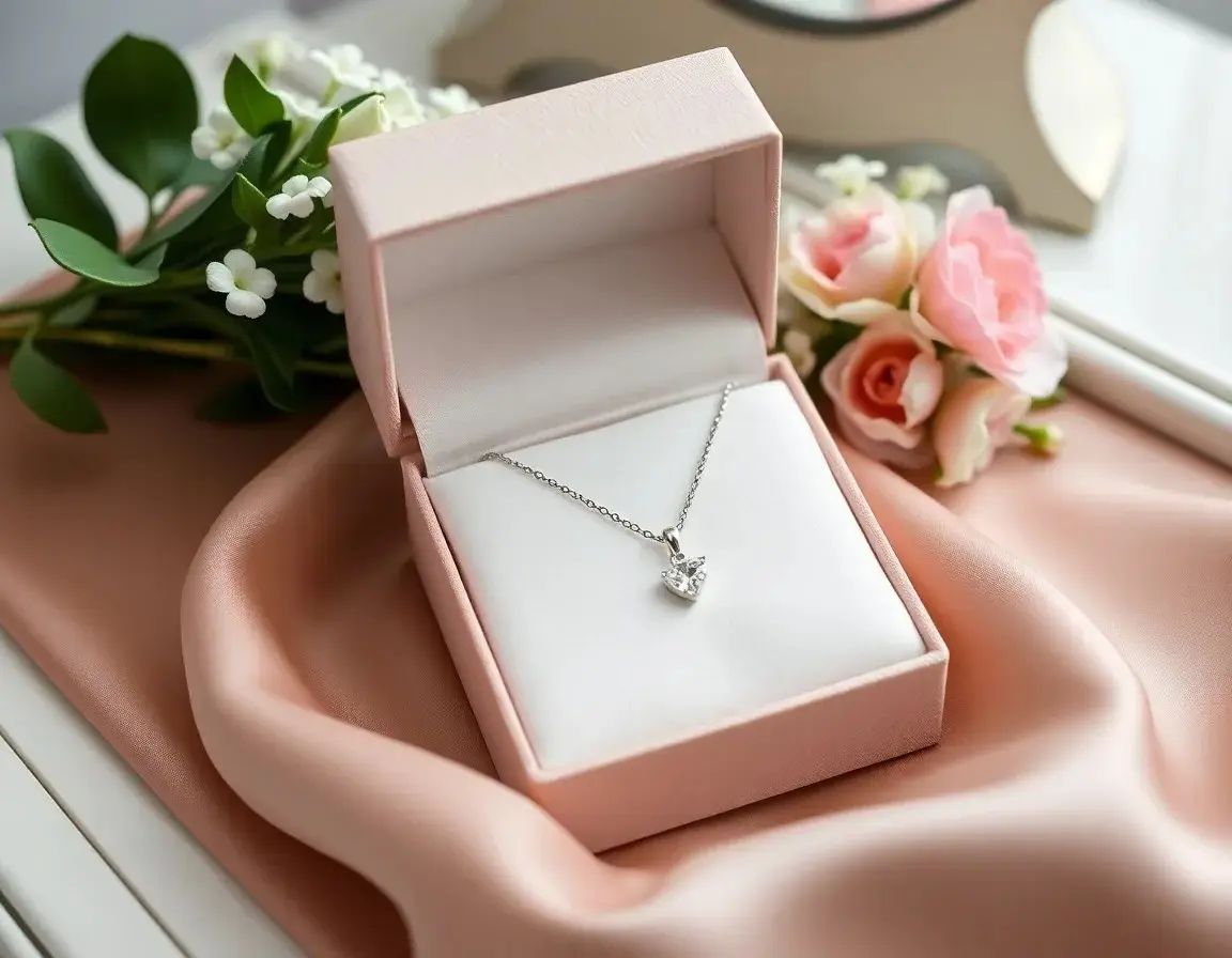 Halskette mit Zirkonia-Anhänger aus Sterlingsilber