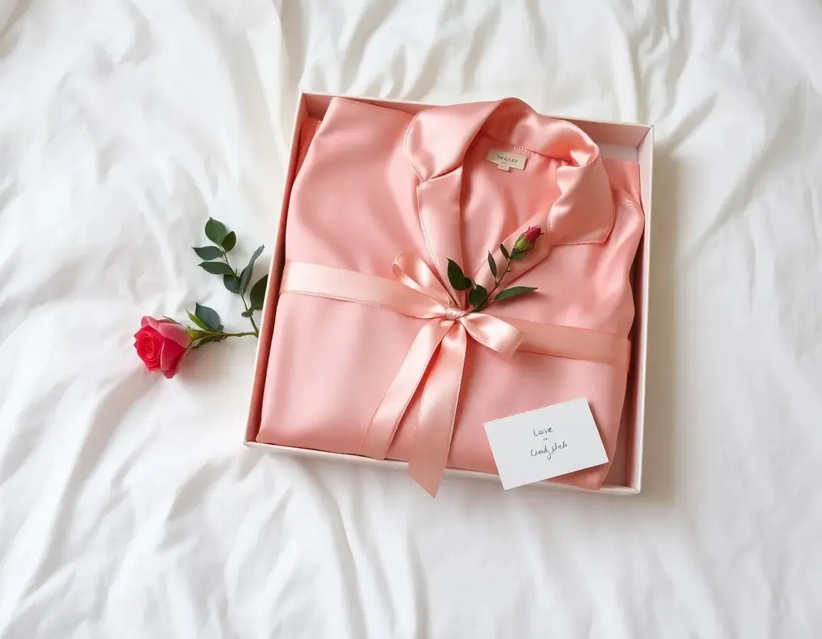 Elegantes Seiden-Pyjama-Set