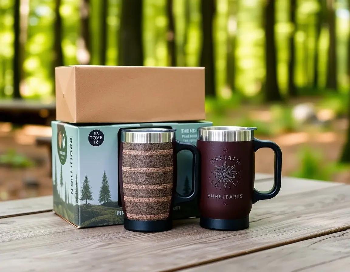 Isolierter Edelstahl-Campingbecher