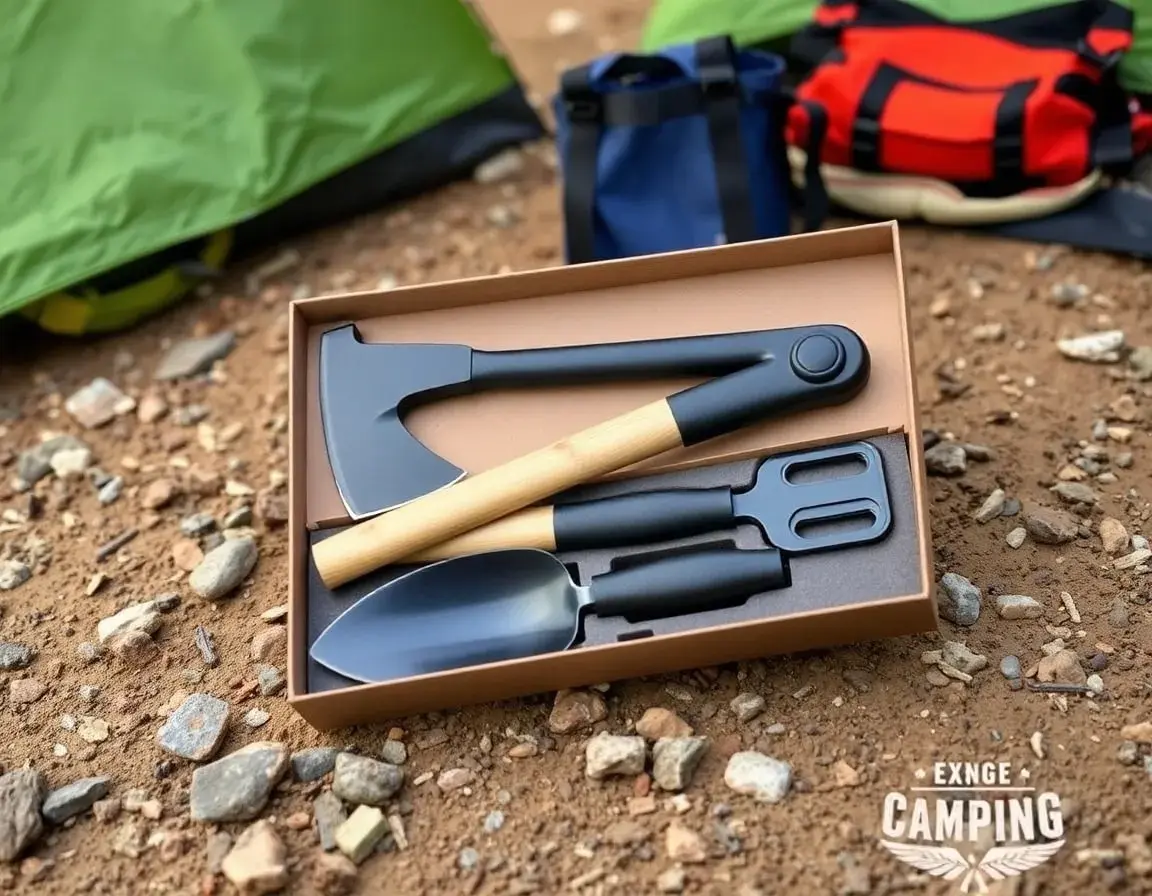 Multifunktions-Campingaxt und Schaufel-Kit