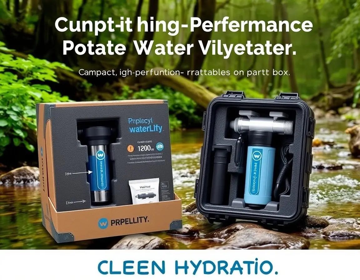 Tragbares Wasserfiltersystem für Camping