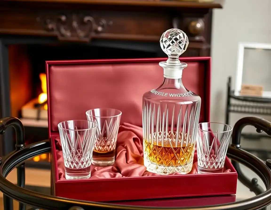 Kristall-Whiskey-Dekanter-Set