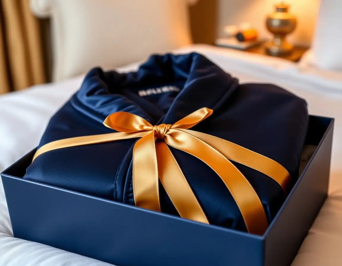 Luxuriöser Seidenbademantel für Herren