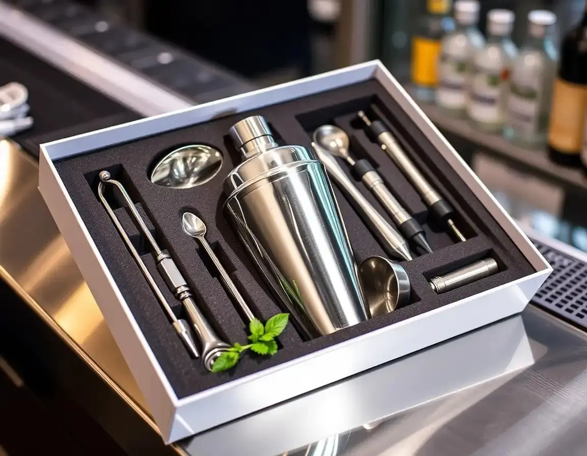 Premium Edelstahl Cocktail Shaker Set