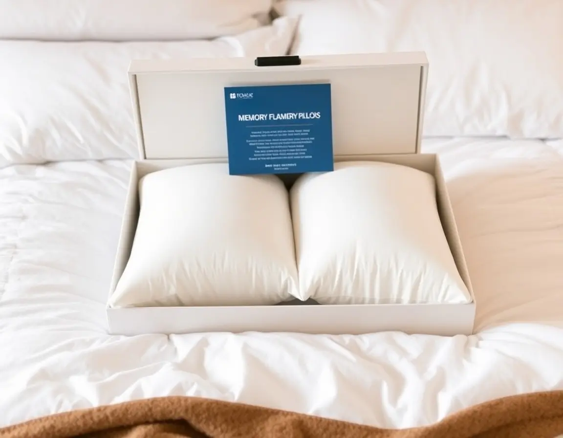 Set mit zwei Premium Memory Foam Kissen