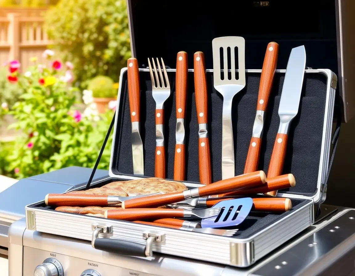Deluxe Grillbesteck-Set